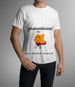 Triblend Crew T Cause  - Childhood Cancer