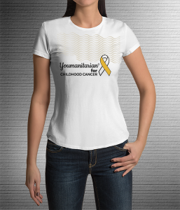 Childhood Cancer Flag-T-Shirt
