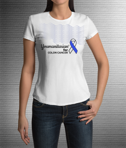 Colon Cancer Flag-T-Shirt