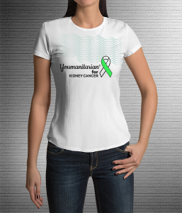 Kidney Cancer Flag-T-Shirt