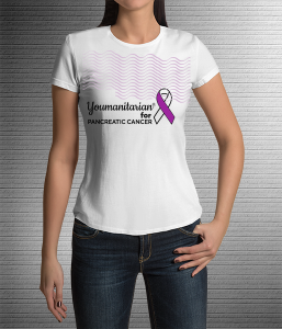 Pancreatic Cancer Flag-T-Shirt