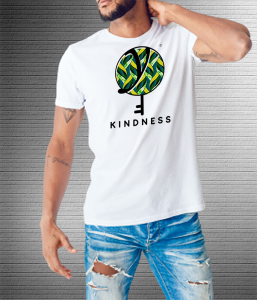 Kindness Green Yellow Ribbon - Values Ankara Tee
