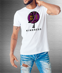Kindness Purple Black - Values Ankara Tee