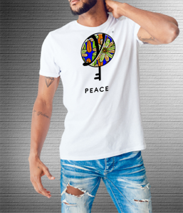 Peace Green Floral - Values Ankara Tee