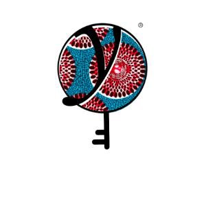 Peace Red Circle Blue - Values Ankara Tee
