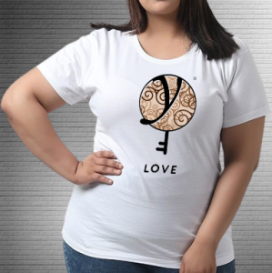 Love Brown Black - Values Ankara Tee