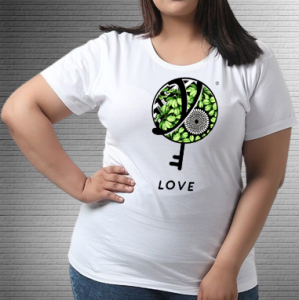 Love Green Jungle - Values Ankara Tee