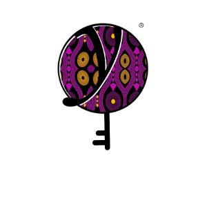 Love Purple Black - Values Ankara Tee