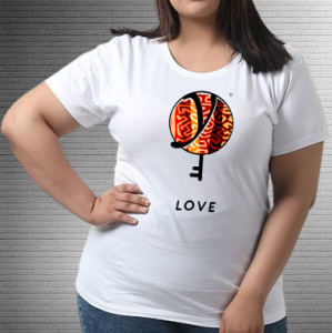 Love Red Yellow Stripes - Values Ankara Tee