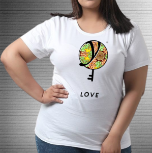 Love Yellow Light Green Floral - Values Ankara Tee