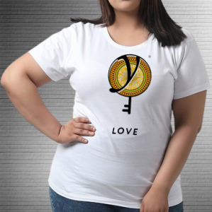 Love Yellow Plate - Values Ankara Tee
