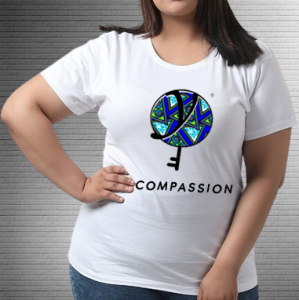 Compassion Blue Triangle - Values Ankara Tee