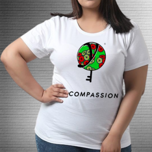 Compassion Red Petal - Values Ankara Tee