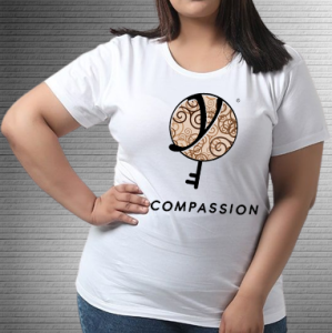 Compassion Brown Black - Values Ankara Tee