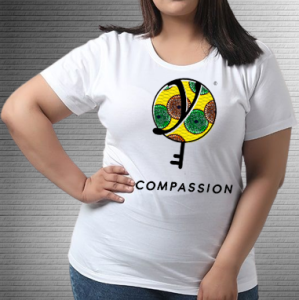 Compassion Green Yellow Pads - Values Ankara Tee