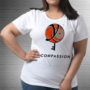 Compassion Orange Triangle - Values Ankara Tee