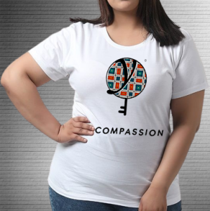Compassion Red Square - Values Ankara Tee