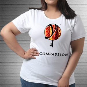 Compassion Red Yellow Stripe - Values Ankara Tee