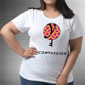 Compassion Pink Yellow - Values Ankara Tee