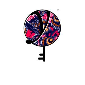 Faithful Pink Blue Mix - Values Ankara Tee