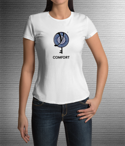 Comfort Blue Plate - Values Ankara Tee