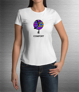 Comfort Blue Purple - Values Ankara Tee