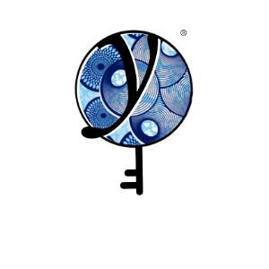 Comfort Blue Spiral - Values Ankara Tee