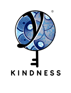 Kindness Blue Spiral - Values Ankara Tee